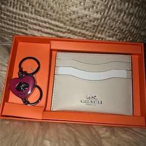 Coach card case and keychain